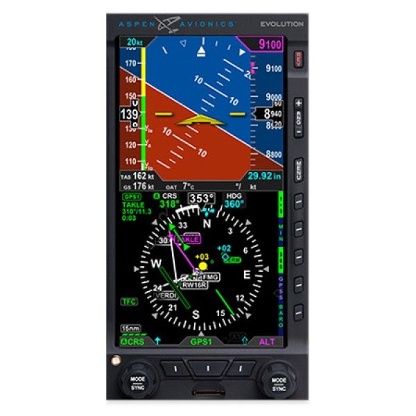 Evolution 1000 Pro MAX Primary Flight Display